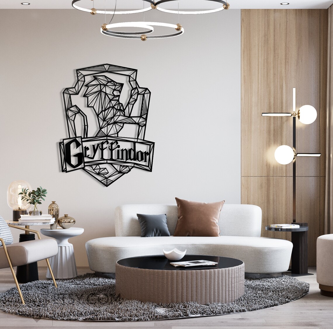 Gryffindor Metal Wall Art Harry Potter Sign Houses of Etsy