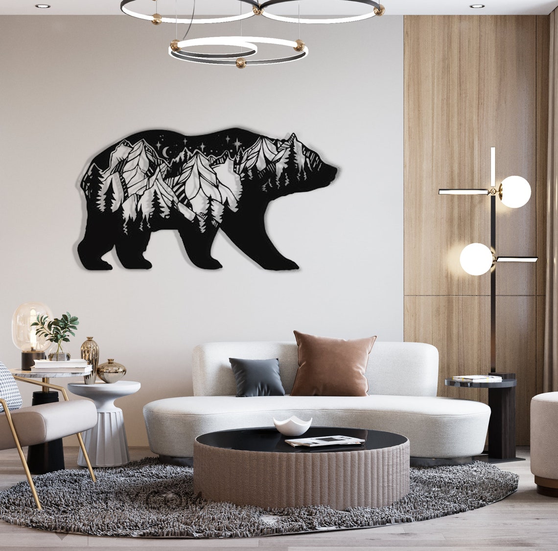 Bear Large Metal Wall ArtBear Wall ArtBear ArtBear Wall Etsy