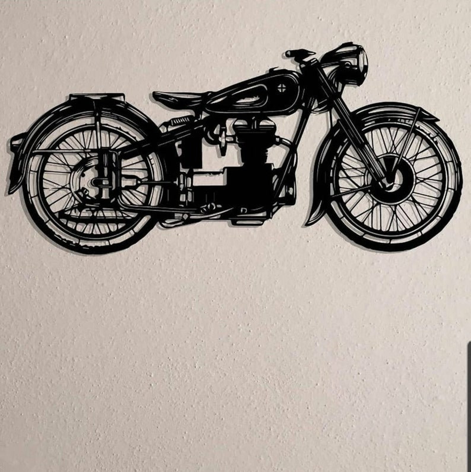 Metal Motorcycle Wall Art Metal Wall Decor Metal Art Motorbike Etsy
