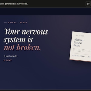 The Nervous System Reset | Anxiety Regulation PDF Guide | Calm Your Anxious Brain Instantly