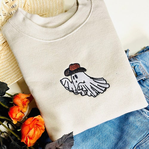 Western Ghost Embroidered Crewneck 