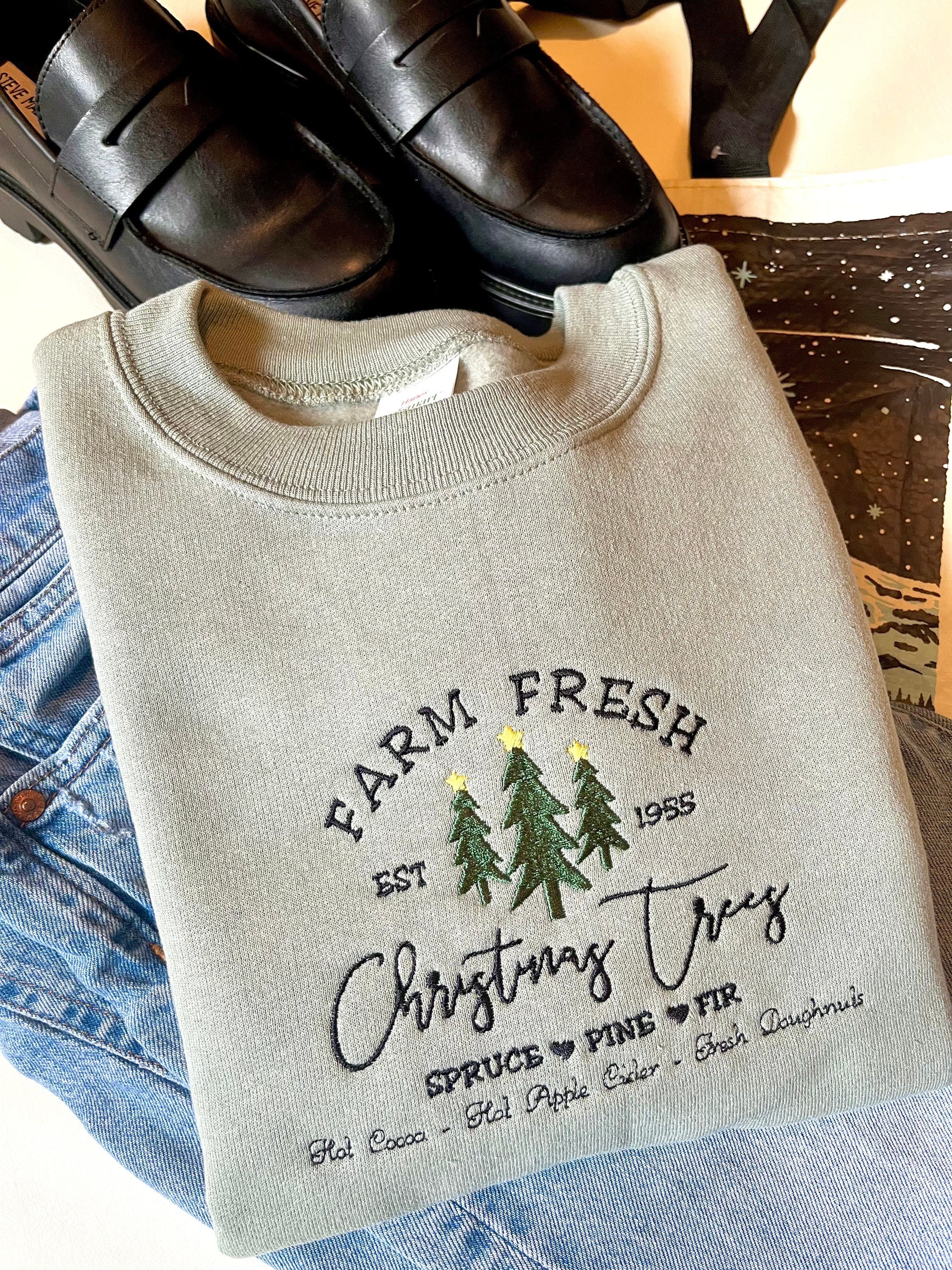 オーダー専用ページ Christmas Tree Farm Emrbroidered Crewneck | Embroidered