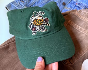 Mummy Pumpkin Embroidered Baseball Cap | Vintage | Dat Hats | Halloween Gifts | Skatewear