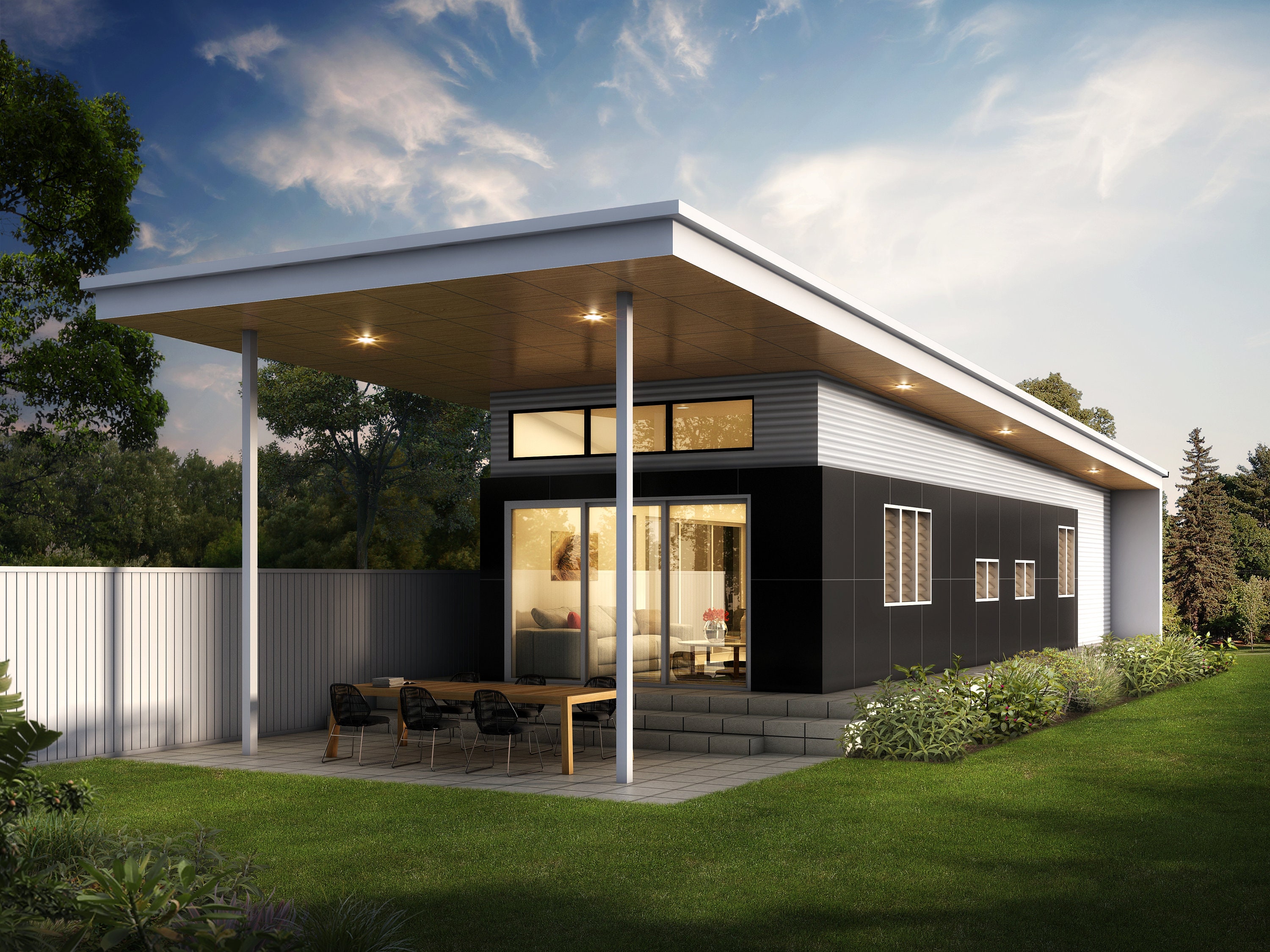 1 Bedroom Granny Flat Plans. THE BULWER GF1004A. Modern House Etsy