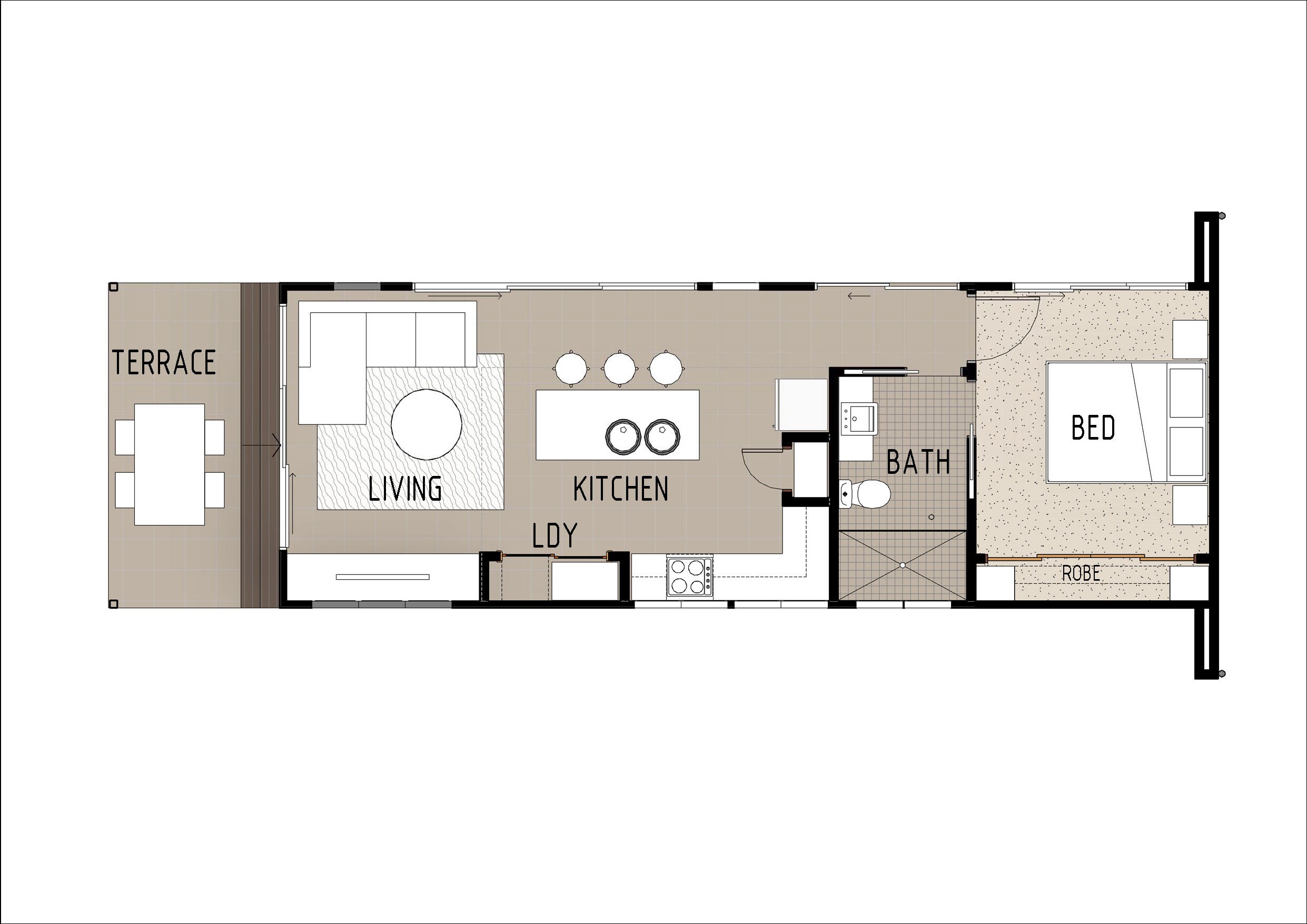 1 Bedroom Granny Flat Floor Plans House Plan 207 00084 Bocorawasuoro