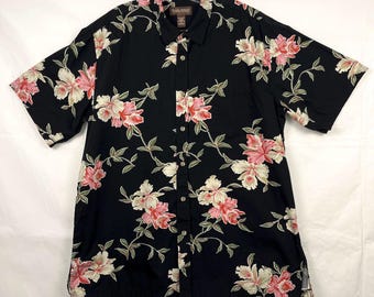 Camisa hawaiana de manga corta con botones para hombre de Cooke Street XL
