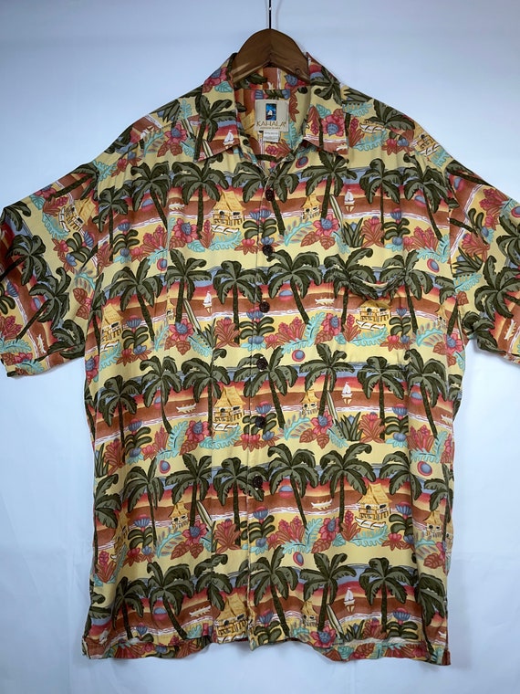 Hawaiian Shirt Kahala Short Sleeve Shirt Size Mens
