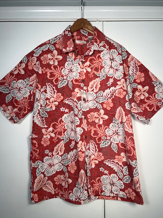 Hawaiian Shirt Campia Moda Button Down Short Sleev
