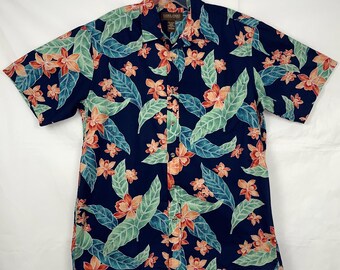 Chemise Homme Caribbean Joe Verte, Manches Courtes, Respirante - Taille M - NEUF