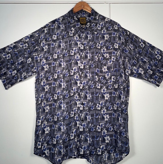 Hawaiian Shirt Lightweight Bruno Silk Hawaiian St… - image 1
