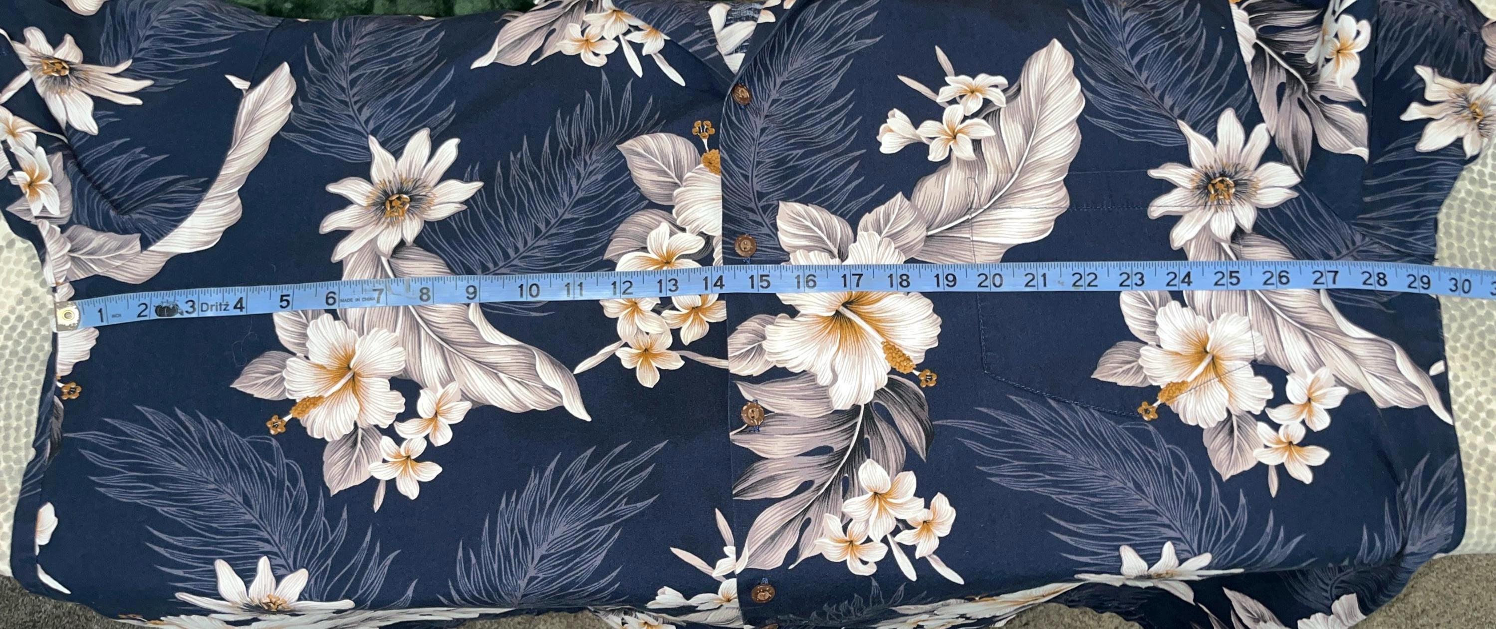P.L.A. Pacific Legend Original Hawaiian Shirt Short Sleeve Men's Short Sleeve Button-Down Front Pocket Hawaiian Print Flowers Hibiscus Orchids Allover - Black - Small