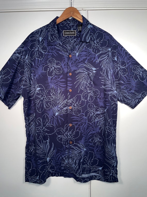 Hawaiian Shirt Ocean Pacific Island Style Shirt Si