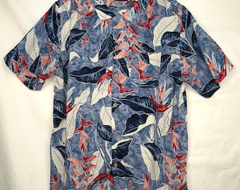 Camisa de cóctel de manga corta con botones Caribbean Joe para hombre, talla XL