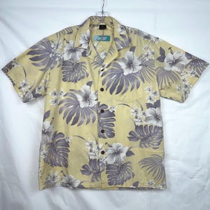 Hawaiian Shirt High Surf Mens Medium Short Sleeve Classic Vintage