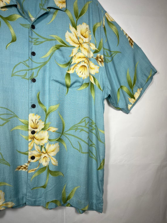 Hawaiian Shirt Quicksilver Mens XL Button Down Cl… - image 3