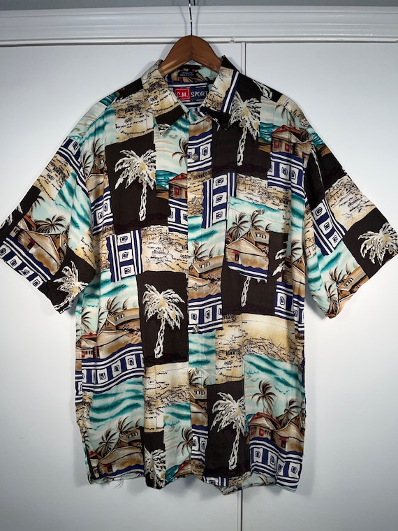 Hawaiian Shirt Size Large Rayon Original Shirt - image 1