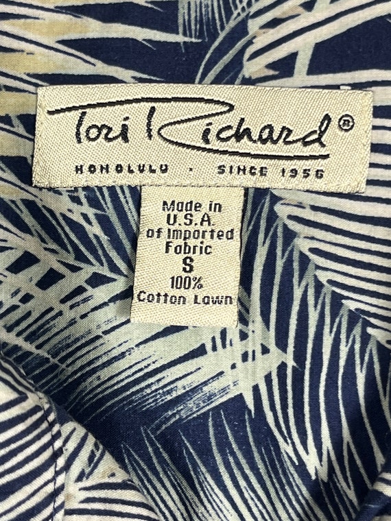 Hawaiian Shirt Mens Small Original Tori Richard S… - image 4