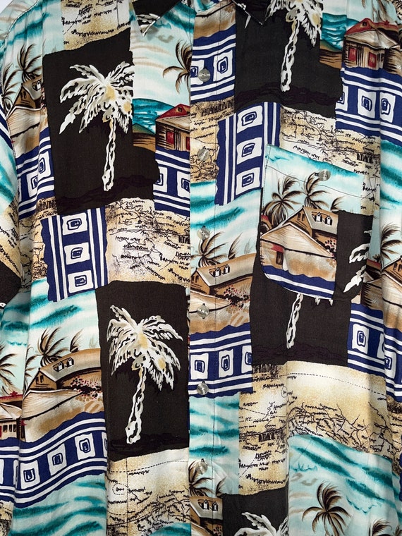 Hawaiian Shirt Size Large Rayon Original Shirt - image 6