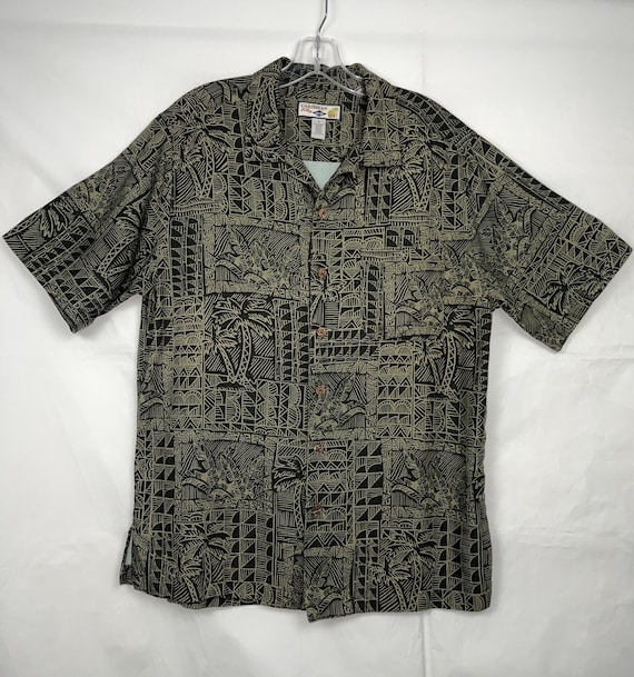Chemise Hawaïenne Caribbean Joe - Homme, Manches Courtes, Taille M, Bleu, Occasion
