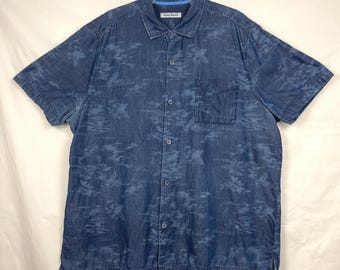 Tommy Bahama Vintage Mens XXL Button Down Short Sleeve Shirt Classic