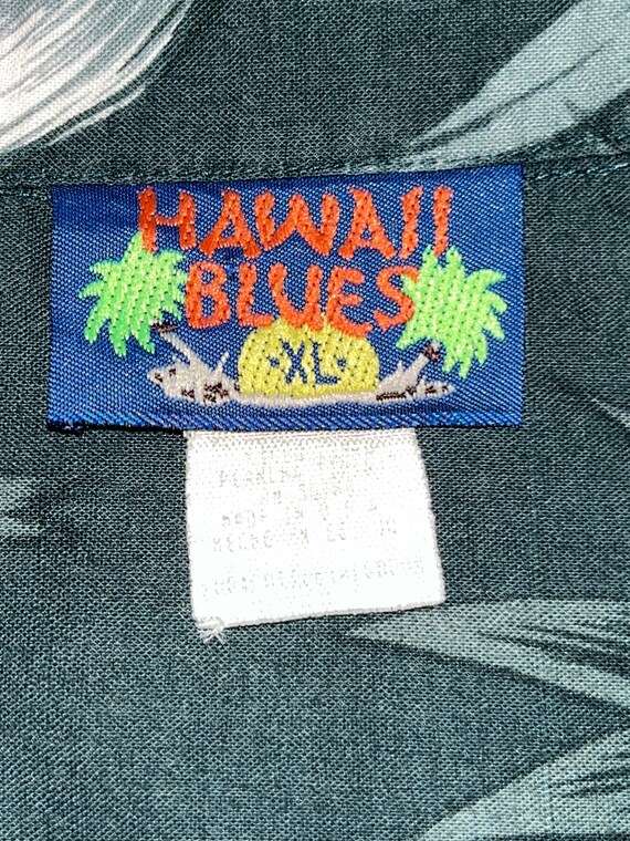 Hawaiian Shirt Hawaii Blues Original Mens XL Shor… - image 5