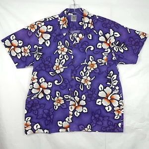 Hawaiian Shirt Coconut Island Medium Short Sleeve Button Down