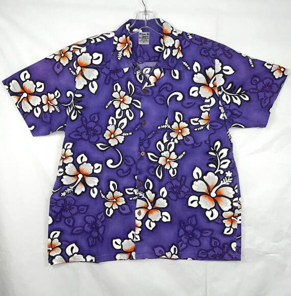 Hawaiian Shirt Coconut Island Medium Short Sleeve Button Down