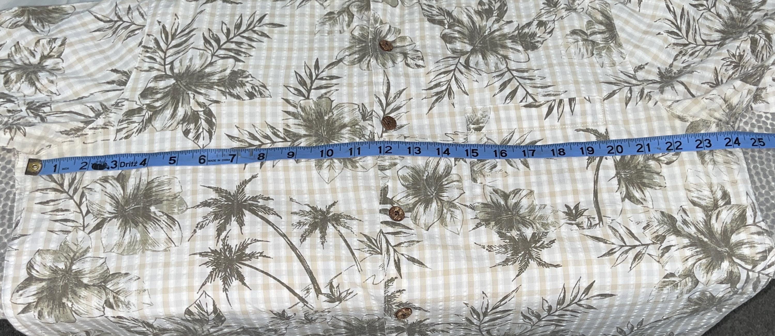 Chemise Hawaïenne Homme Caribbean Joe, Manches Courtes, Bleu à Palmiers, Taille L
