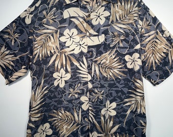 Hawaiian Shirt Campia Moda Size Large Button Down Short Sleeve Shirt