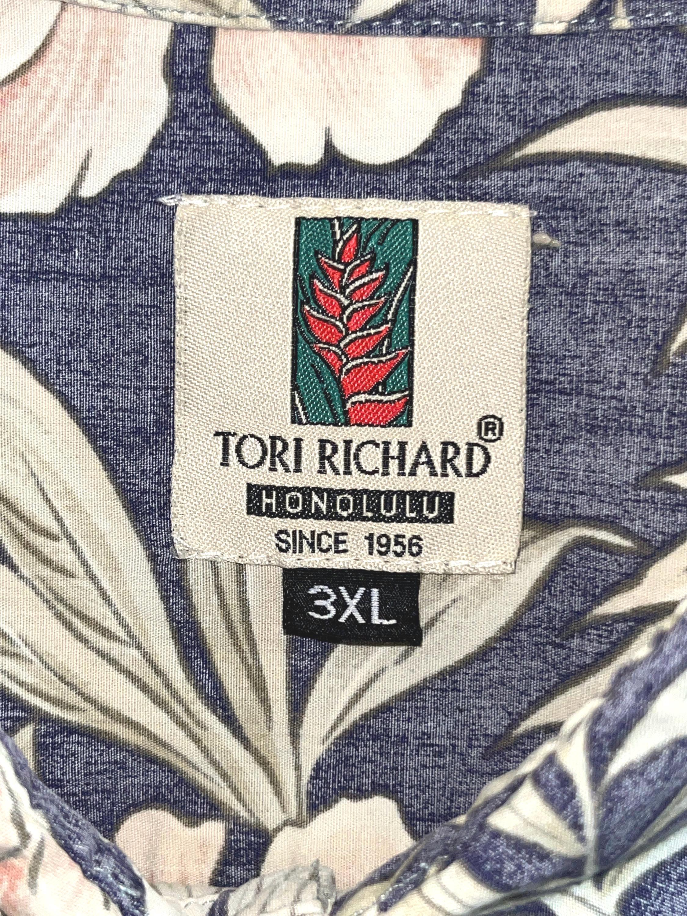 Chemise Tori Richard Honolulu - XL, Motif Tropical Aloha, Manches Courtes