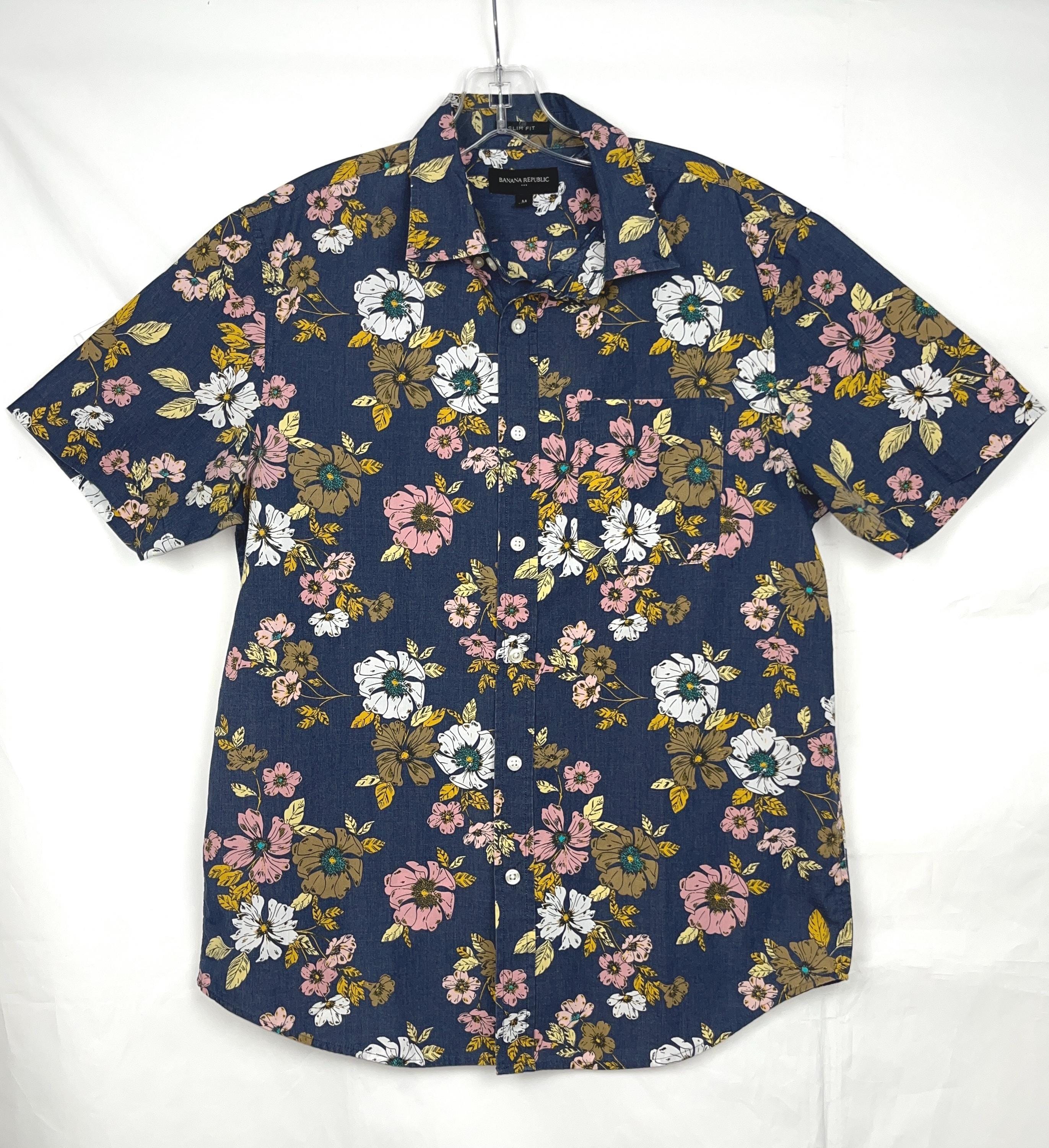 Chemise Manches Courtes Banana Republic Taille S - À Carreaux Multicolore, Occasion Très Bon état