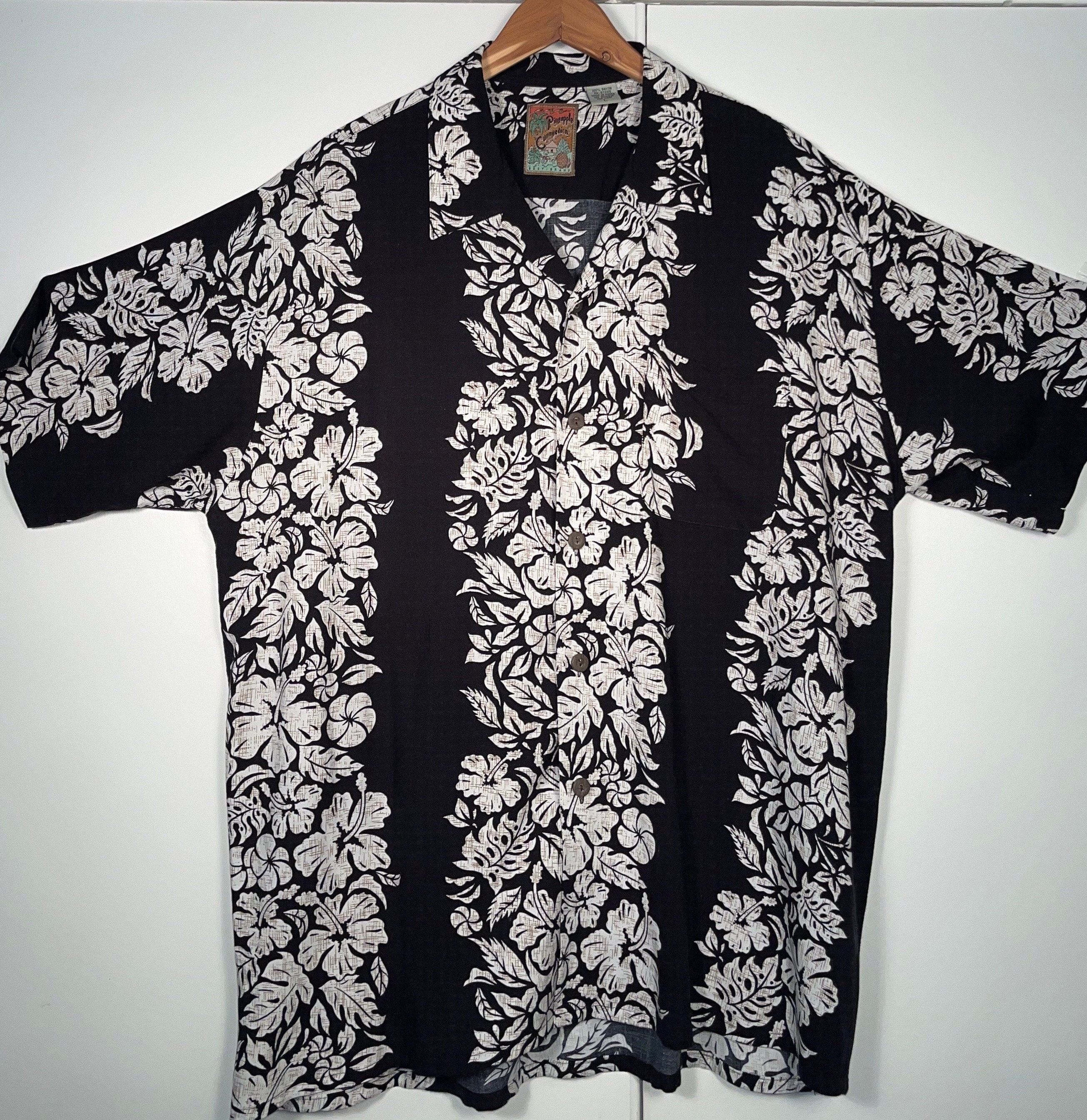 Pineapple Bamboo Retro Hawaiian Shirt main image 0