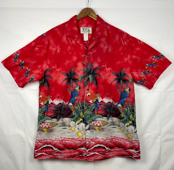 Hawaiian Shirt Ky's Hawaii Size Large Button Down Short Sleeve Shirt  Parrots - Etsy Canada