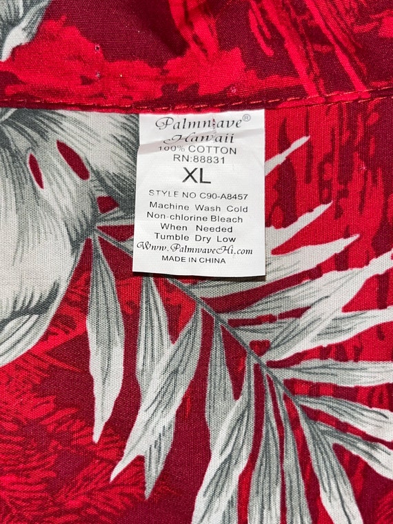 Hawaiian Shirt Palmwave XL Mens Casual Style Butt… - image 3
