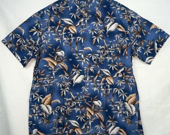 Koszula Island z klasycznym nadrukiem, swobodna, rozmiar 2XL