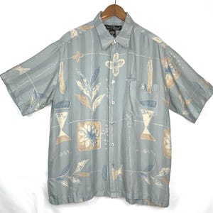 Tori Richards Vintage Shirt Medium Mens Button Down Silk Shirt