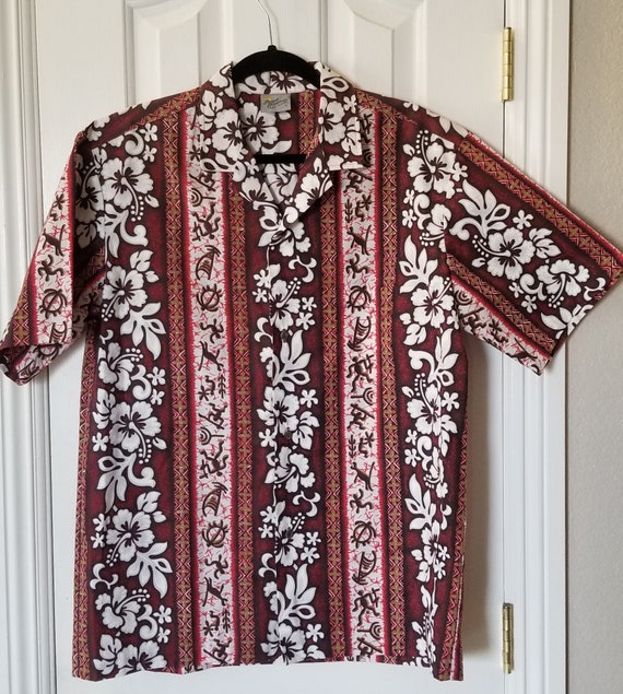 Chemise Homme Royal Creations Taille L - 100% Coton Fait à Hawaï - Occasion Très Bon état