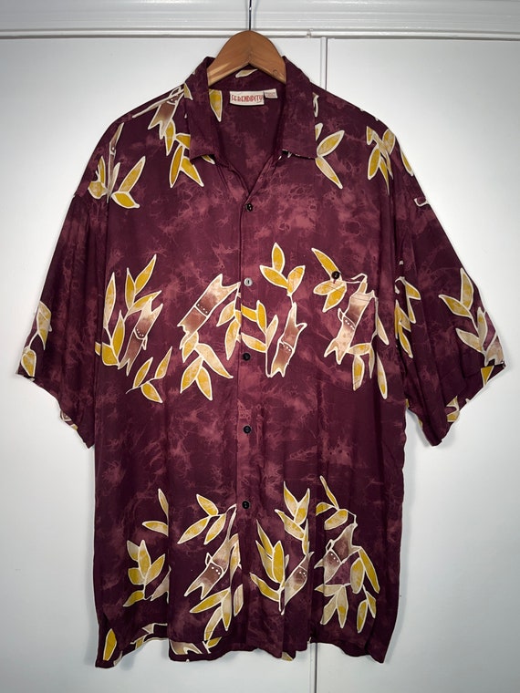 Vintage Hawaiian Shirt Serendipity Maui Short Slee