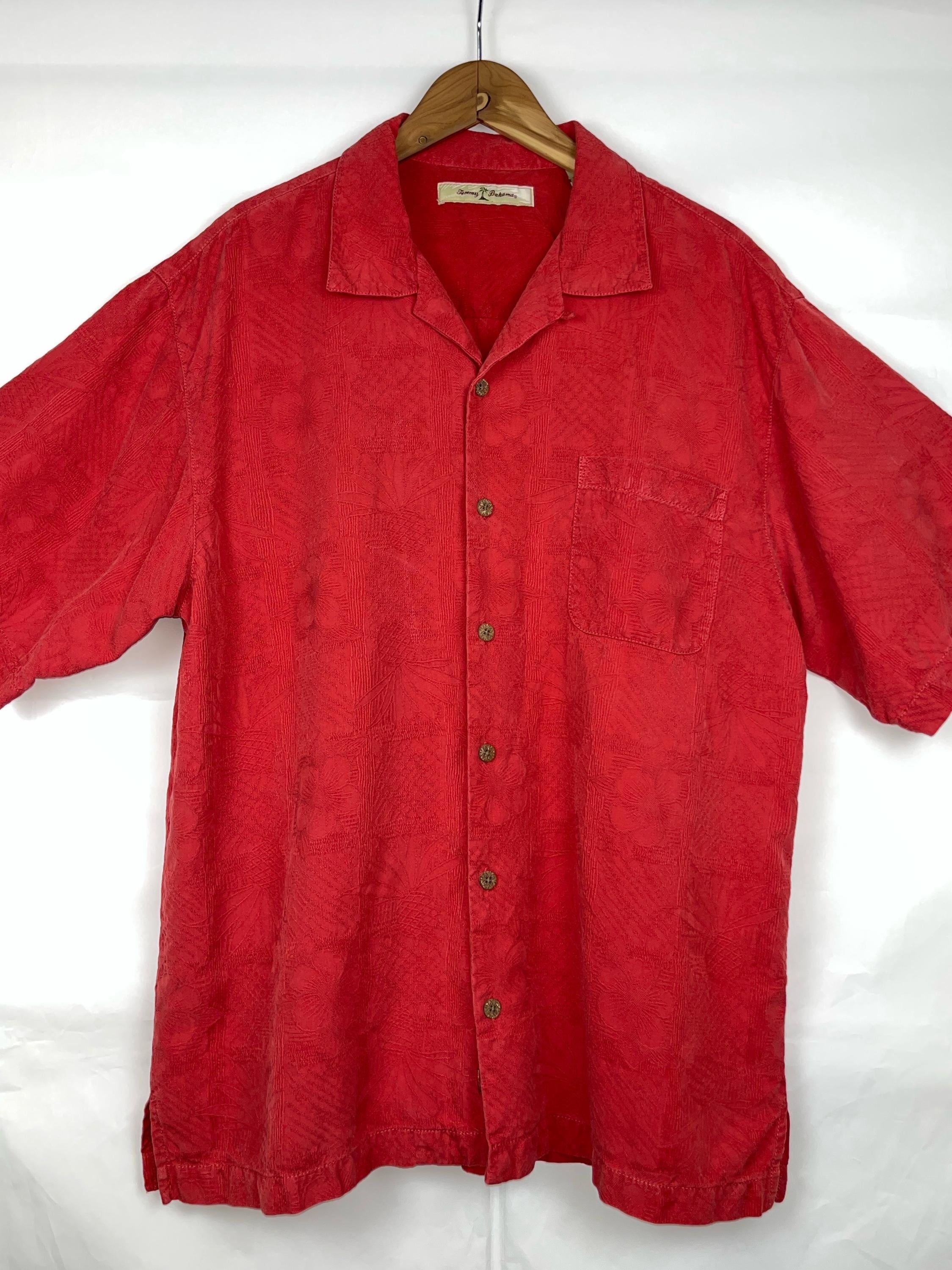 Red tommy bahama shirt sale