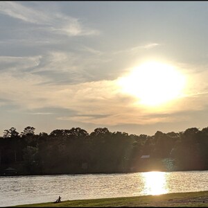 Sonnenuntergang am Smith Lake, Alabama