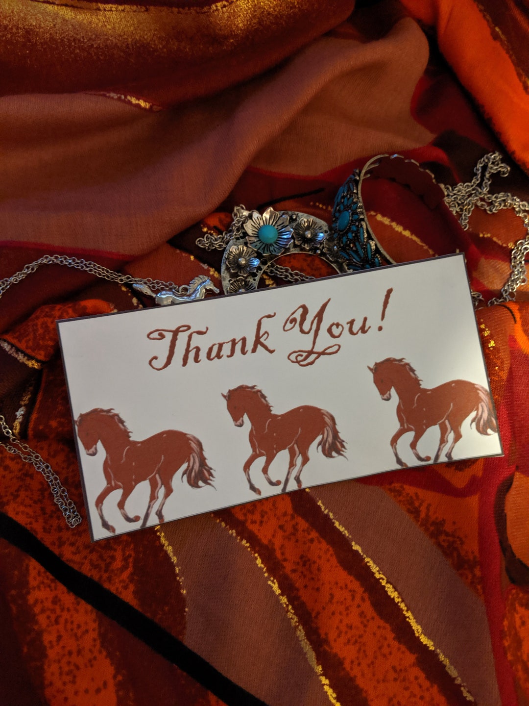 Horse Thank You Card - Etsy