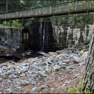Clarkson Covered Bridge Waterfall