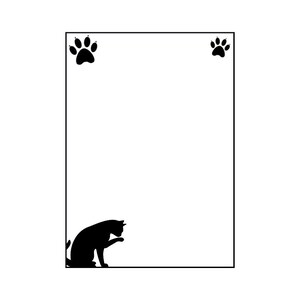 Black Cat Stationery