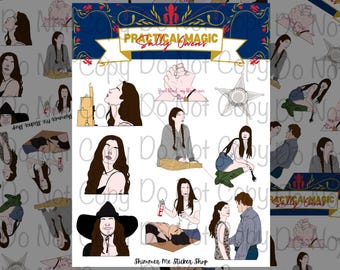Praktische Magie Sticker Bogen, Witchy Sticker, Sally, Owens Schwester, Stickers
