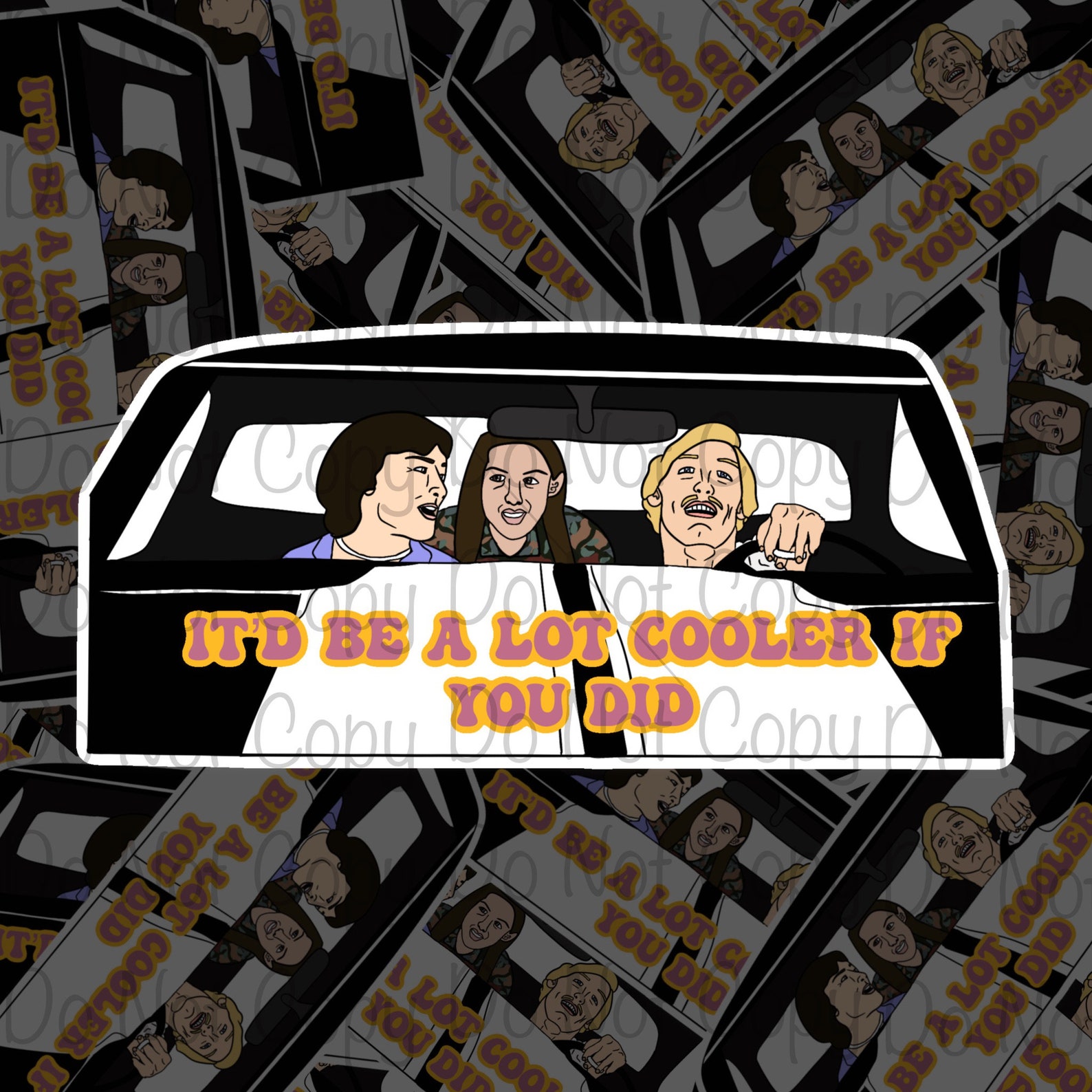 It’d Be A Lot Cooler If You Did Sticker | Laptop Stickers | Water ...