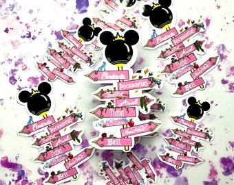 Disney Theme Lamppost Sticker | Disney Princess Sticker | Laptop Stickers | Stickers | Tumbler Stickers | Hydro Flask Stickers | Waterproof
