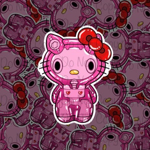 Gelatinous Kawaii Kitty Sticker, Kitty Stickers, Kawaii Stickers, Cute Stickers