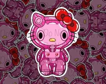 Gelatinous Kawaii Kitty Sticker, Kitty Stickers, Kawaii Stickers, Cute Stickers