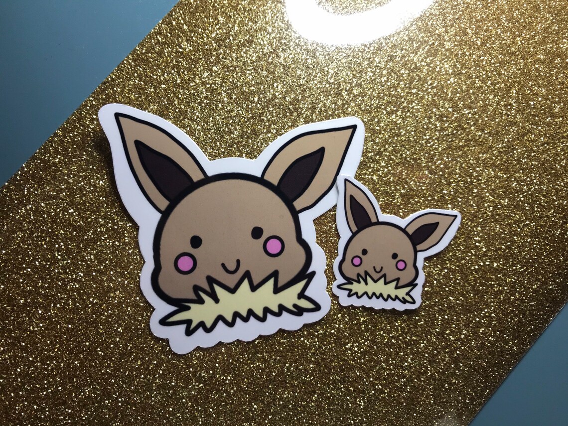 Kawaii Pokémon Stickers Pokémon Stickers Cute Chibi Etsy