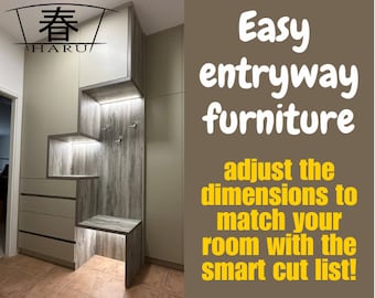 Easy entryway furniture with lights